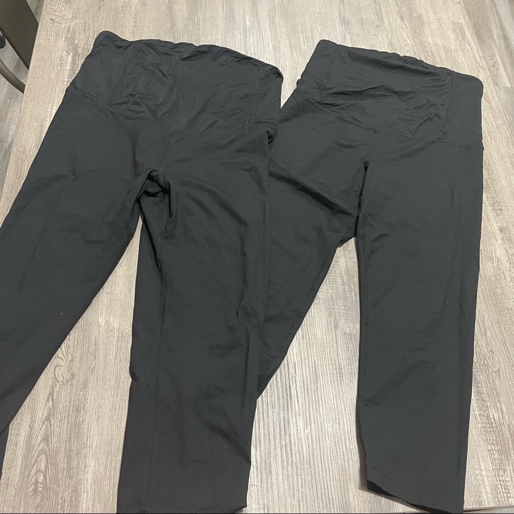Be Maternity Ingid & Isabel Cropped Black Leggings​​